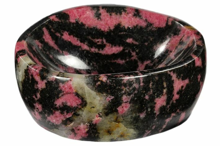 Polished Rhodonite Bowl - Madagascar #117971